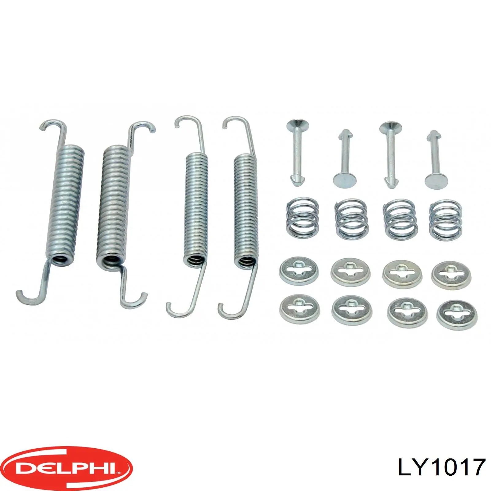 Купити LY1017 Delphi Монтажний комплект задніх барабанних колодок