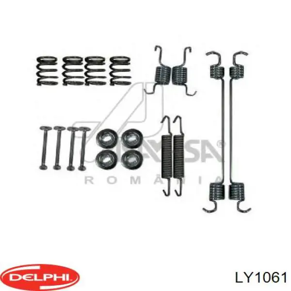 LY1061 Delphi монтажний комплект задніх барабанних колодок