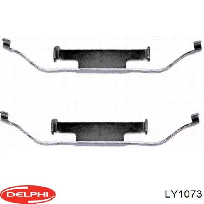 Купити LY1073 Delphi Монтажний комплект задніх барабанних колодок