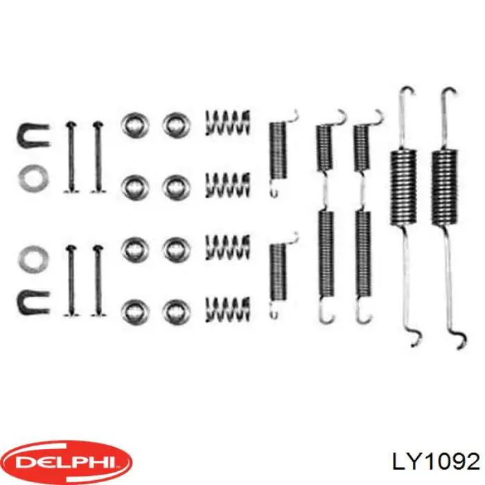 Купити LY1092 Delphi Ремкомплект гальмівних колодок