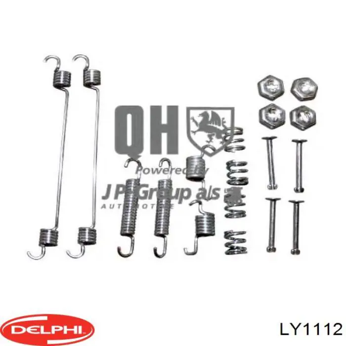 Монтажний комплект задніх барабанних колодок Delphi LY1112 ціна, від 6.36 USD
