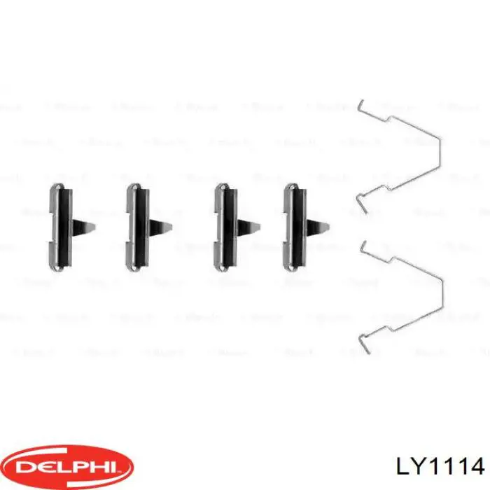 Монтажний комплект задніх барабанних колодок Delphi LY1114 ціна, від 8.67 USD