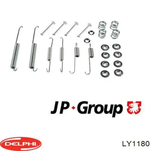 Монтажний комплект задніх барабанних колодок Delphi LY1180 ціна, від 4.96 USD
