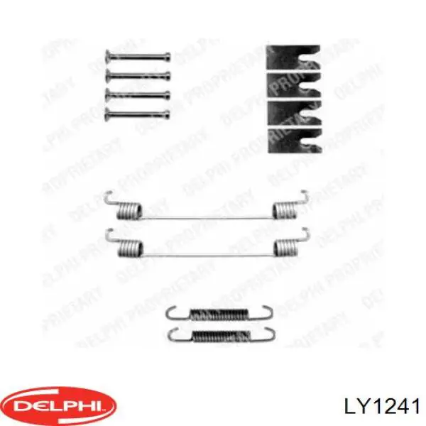 Монтажний комплект задніх барабанних колодок LY1241 Delphi