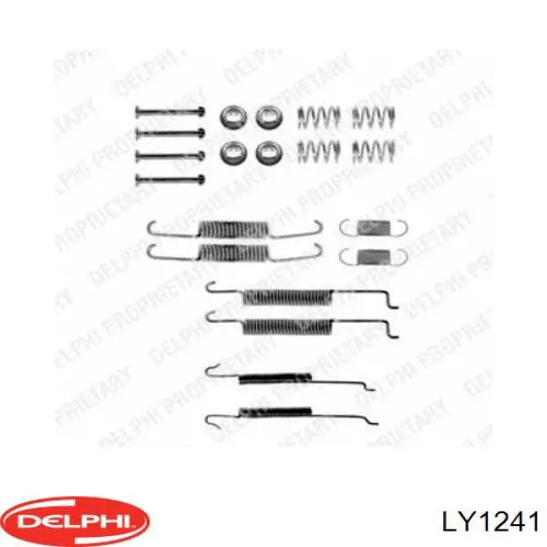 Монтажний комплект задніх барабанних колодок Delphi LY1241 ціна, від 7.00 USD