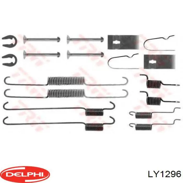 LY1296 Delphi ремкомплект гальмівних колодок