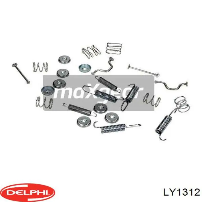 Монтажний комплект задніх барабанних колодок Delphi LY1312 ціна, від 2.34 USD