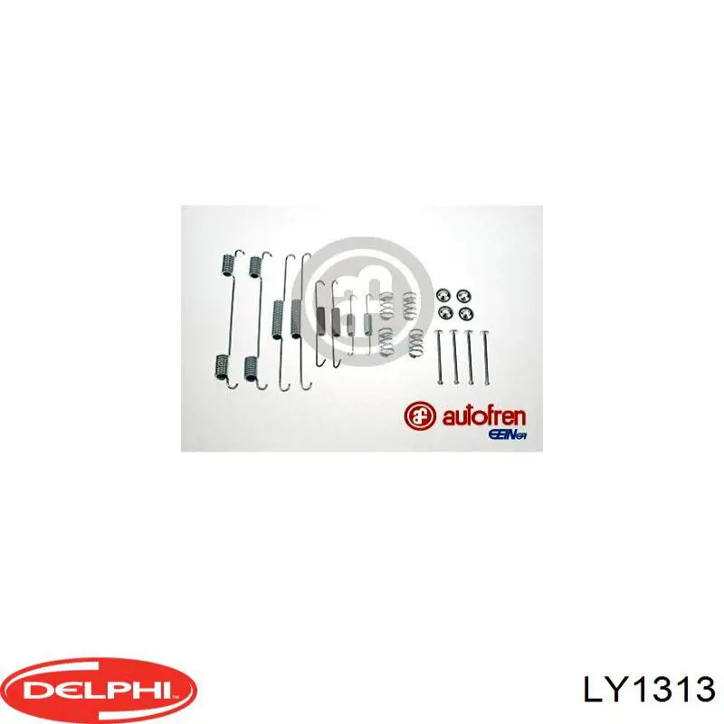 LY1313 Delphi монтажний комплект задніх барабанних колодок