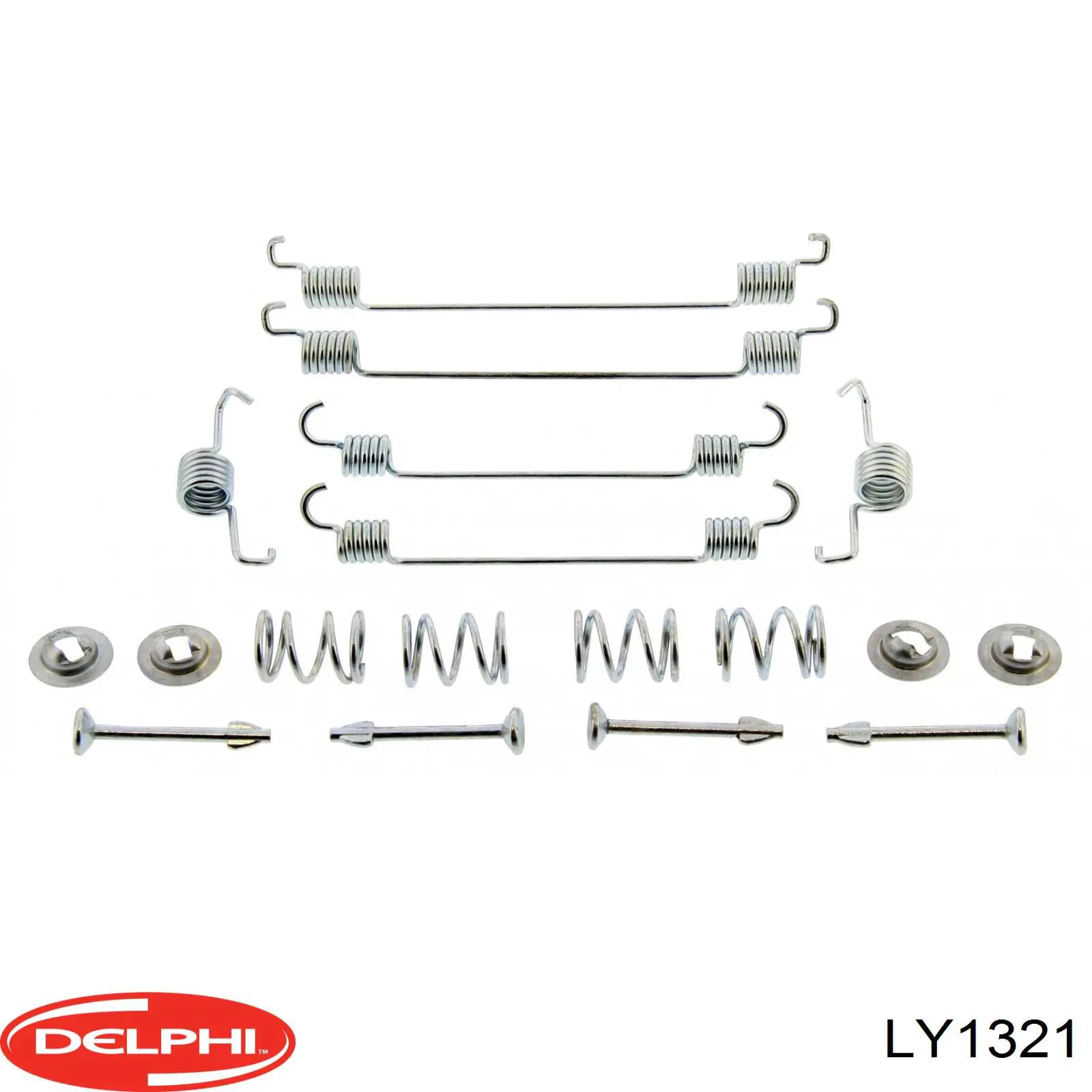 LY1321 Delphi монтажний комплект задніх барабанних колодок