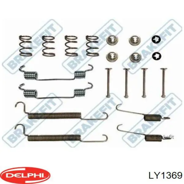 Ремкомплект задніх гальм Delphi LY1369 ціна, від 6.87 USD
