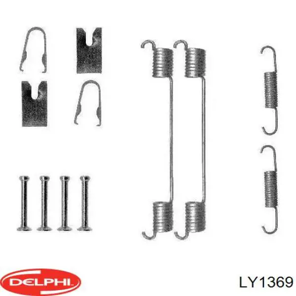 Купити LY1369 Delphi Ремкомплект задніх гальм