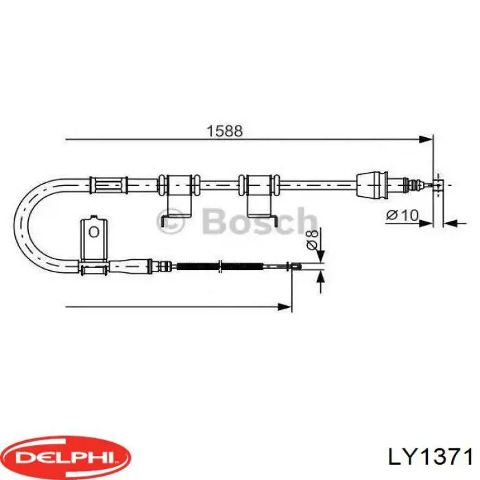 Монтажний комплект задніх барабанних колодок Delphi LY1371 ціна, від 6.38 USD
