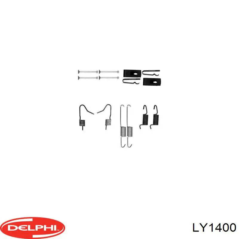 Ремкомплект задніх гальм Delphi LY1400 ціна, від 5.72 USD