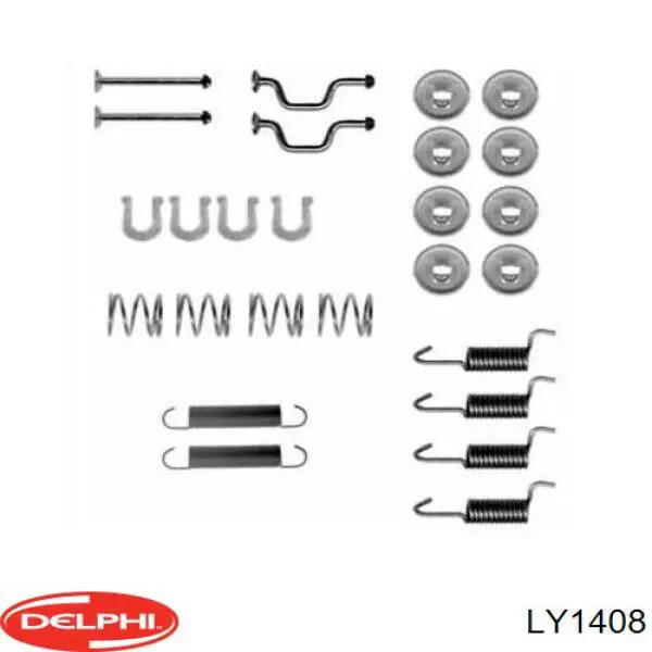 Ремкомплект гальмівних колодок Delphi LY1408 ціна, від 8.87 USD