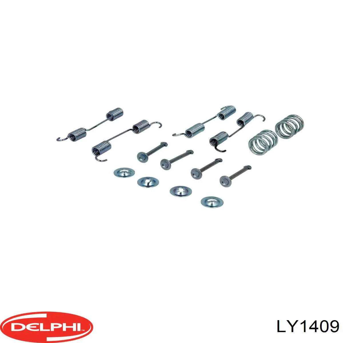 LY1409 Delphi монтажний комплект задніх барабанних колодок