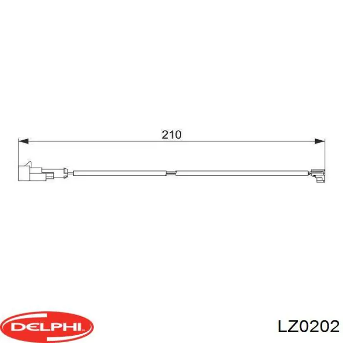 Купити LZ0202 Delphi Сигналізатор знос гальмівних колодок