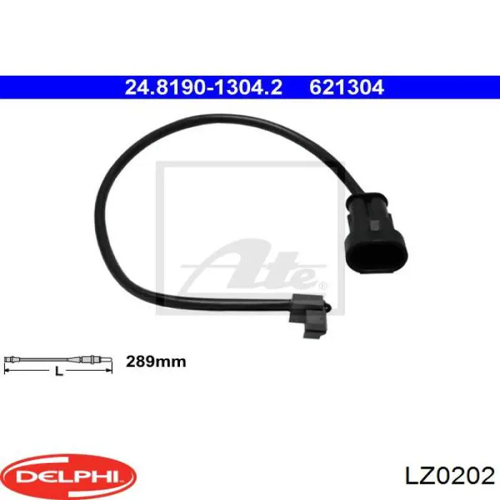 Сенсор зносу Delphi LZ0202 ціна, від 5.84 USD