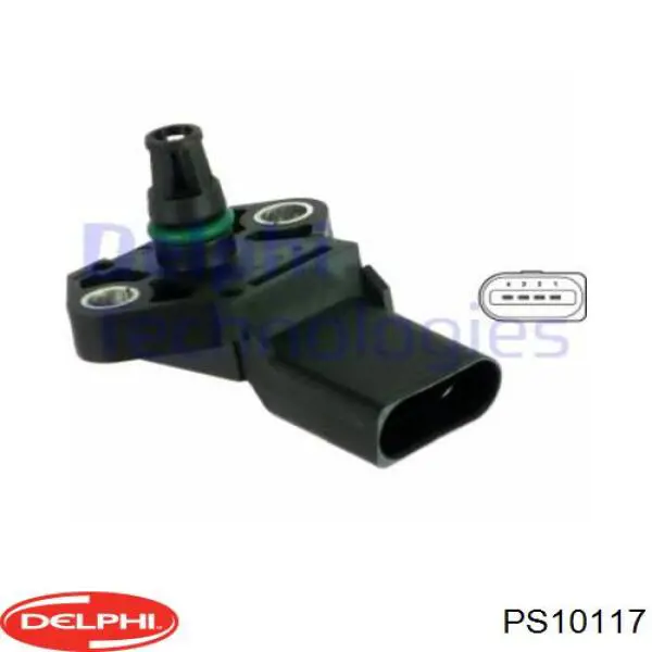 MAP сенсор Delphi PS10117 ціна, від 19.14 USD