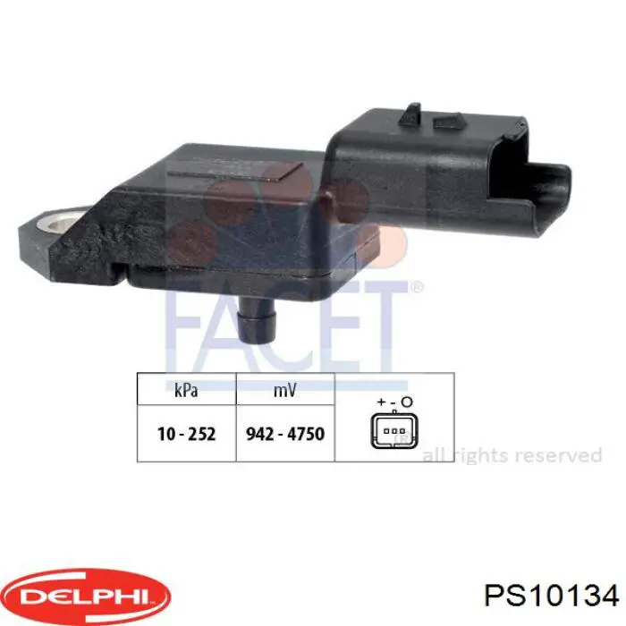 PS10134 Delphi Датчик наддува