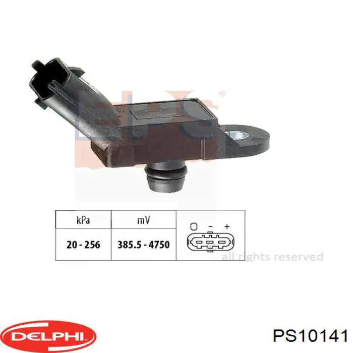 MAP сенсор Delphi PS10141 ціна, від 26.42 USD