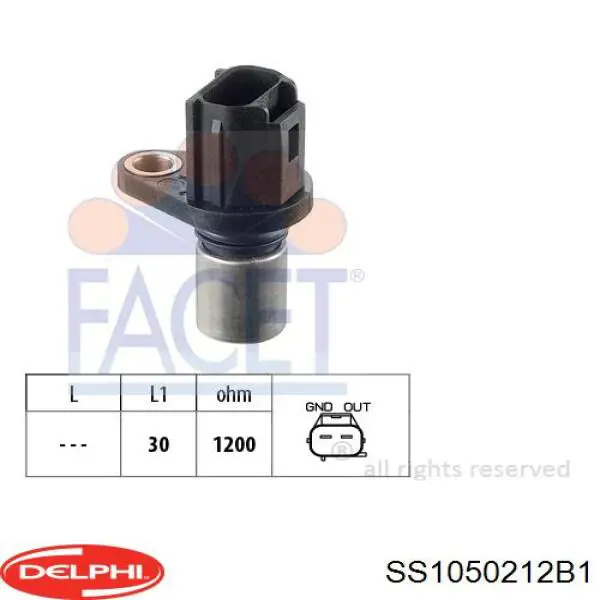 Датчик фаз Delphi SS1050212B1 ціна, від 20.32 USD