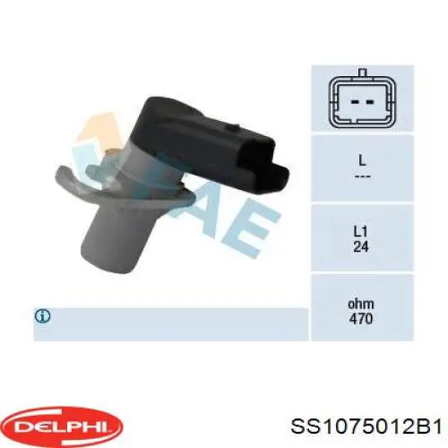 Купити SS1075012B1 Delphi Датчик положення (оборотів) коленвалу
