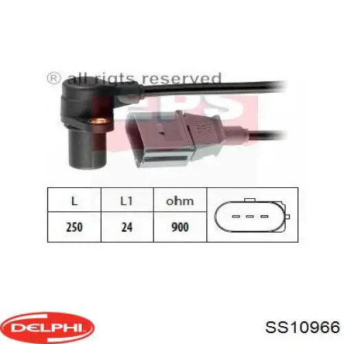 Датчик обертів колінвалу Delphi SS10966 ціна, від 22.03 USD