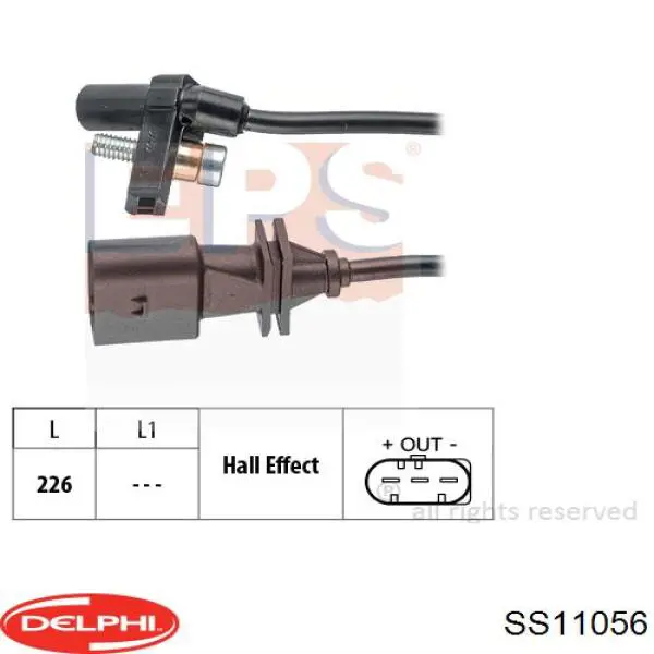 Датчик обертів колінвалу Delphi SS11056 ціна, від 33.27 USD