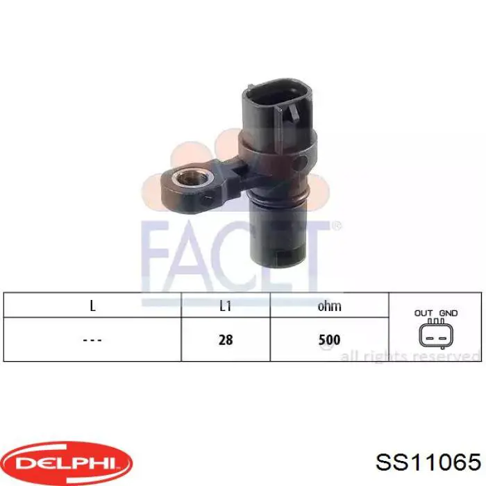 Датчик обертів колінвалу Delphi SS11065 ціна, від 29.00 USD