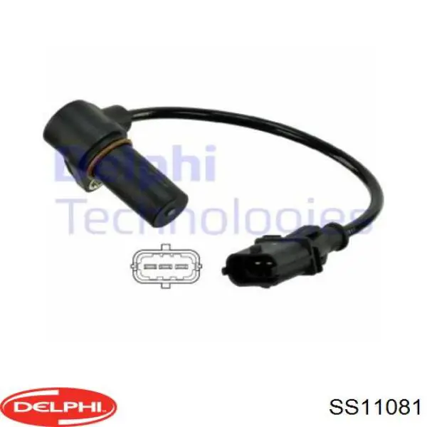 Датчик обертів колінвалу Delphi SS11081 ціна, від 22.31 USD