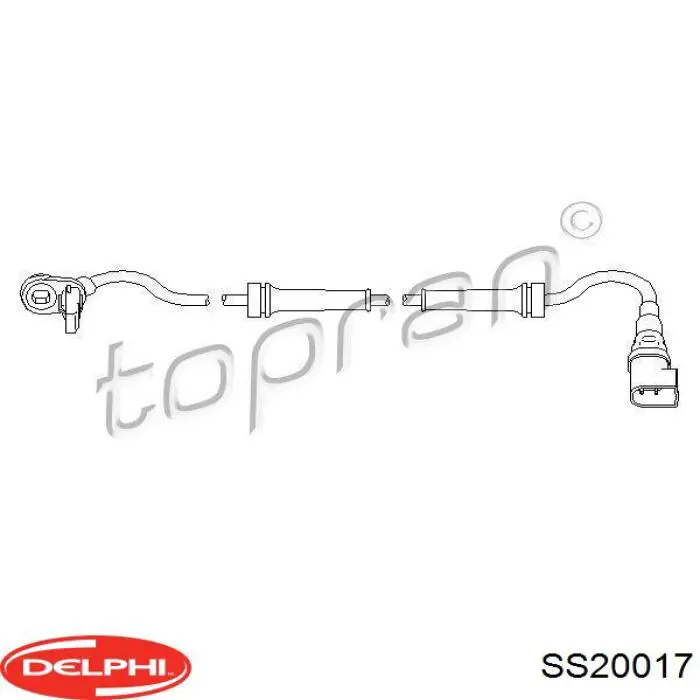 Датчик АБС (ABS) передній SS20017 Delphi