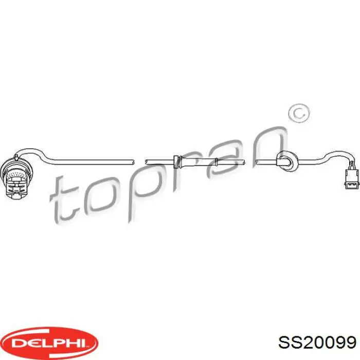 Датчик ABS задній правий Delphi SS20099 ціна, від 15.61 USD