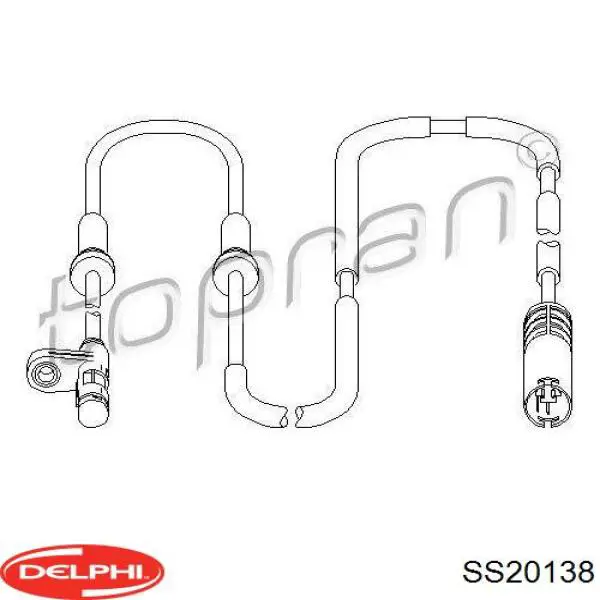 Датчик АБС (ABS) задній Delphi SS20138 ціна, від 19.95 USD