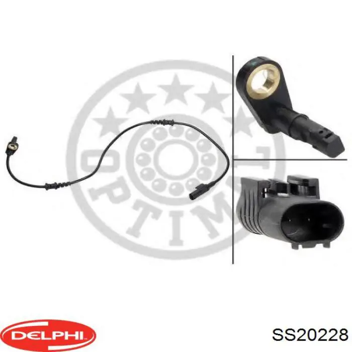 Купити SS20228 Delphi Датчик АБС (ABS) передній