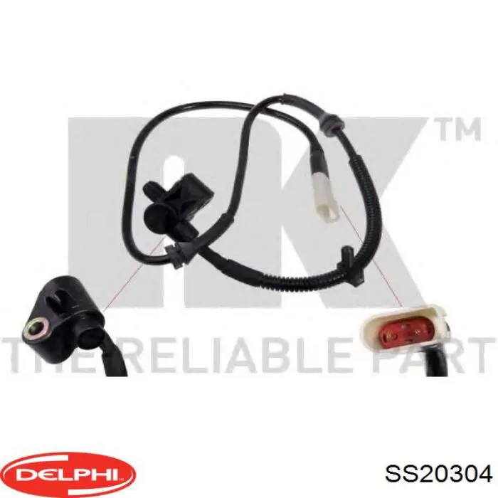 Датчик ABS передній Delphi SS20304 ціна, від 34.25 USD