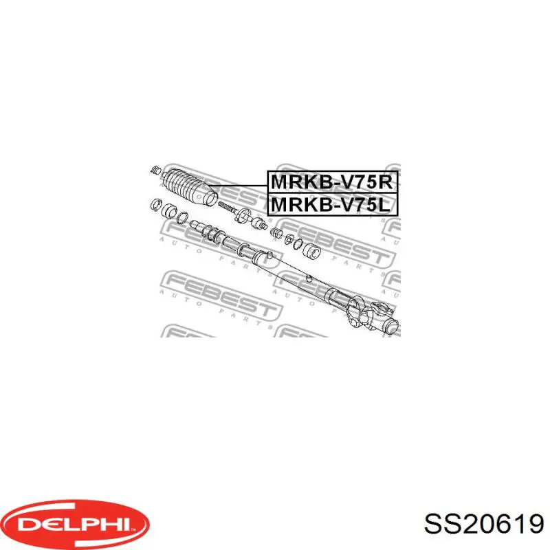 Датчик ABS передній лівий Delphi SS20619 ціна, від 19.69 USD