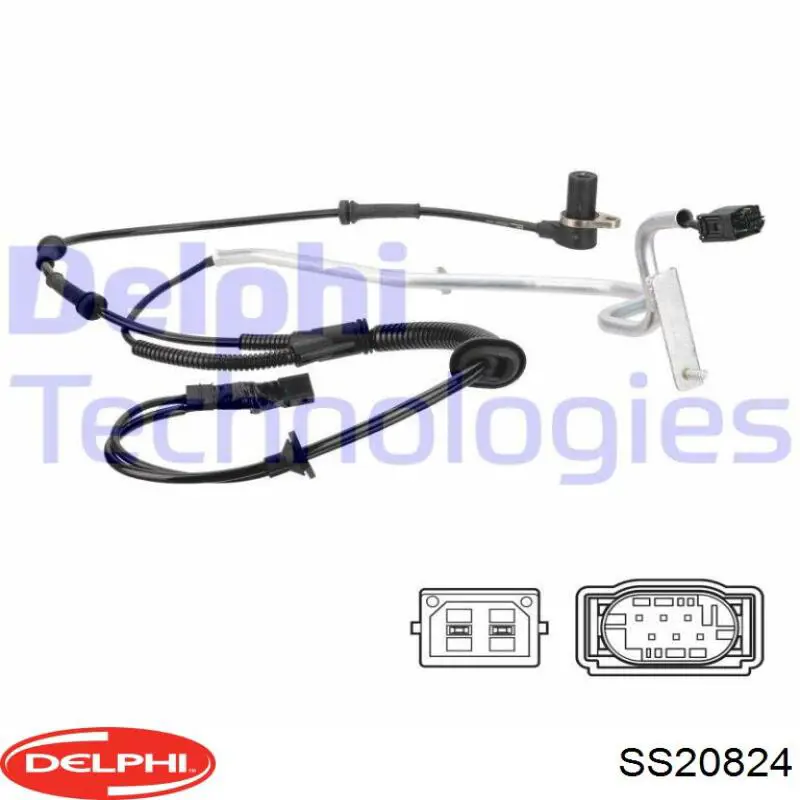 Купити SS20824 Delphi Датчик АБС (ABS) задній, лівий