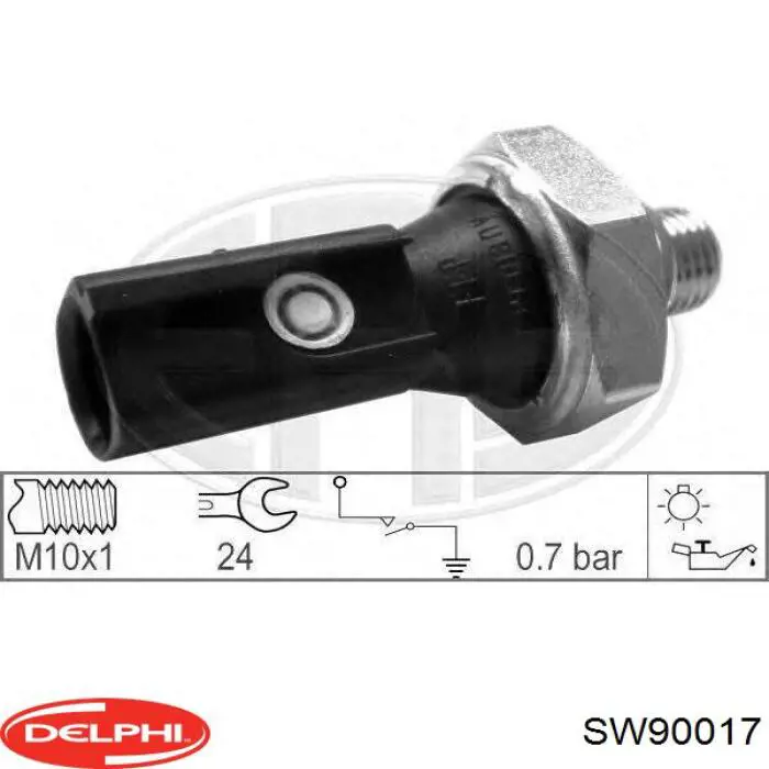 Купити SW90017 Delphi Датчик тиску масла