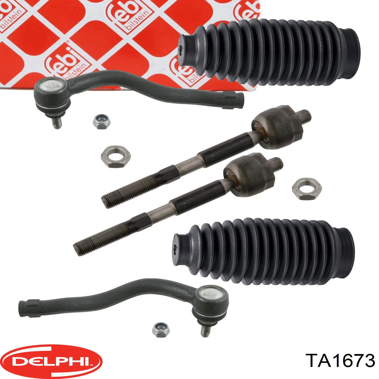 Тяга рульова поперечна Delphi TA1673 ціна, від 10.96 USD