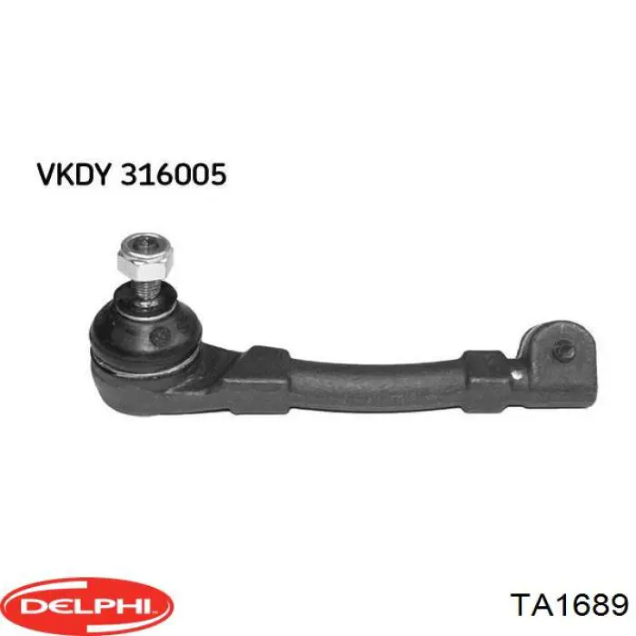 Наконечник рульовий Delphi TA1689 ціна, від 10.29 USD