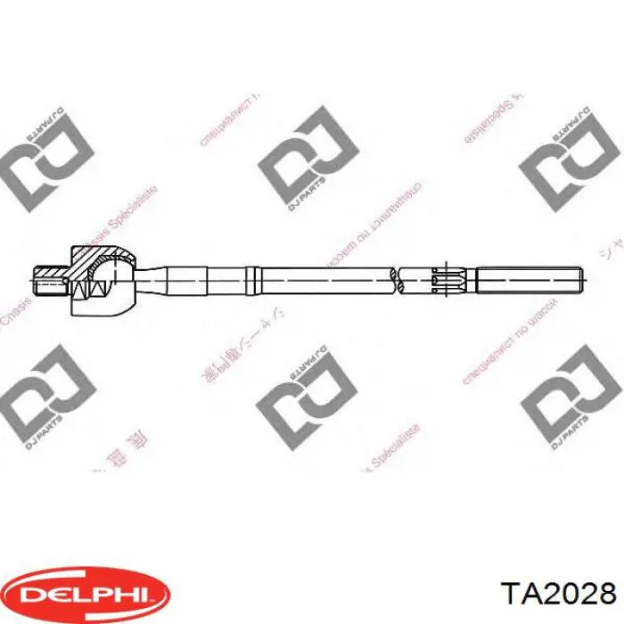 Тяга рульова поперечна Delphi TA2028 ціна, від 11.27 USD