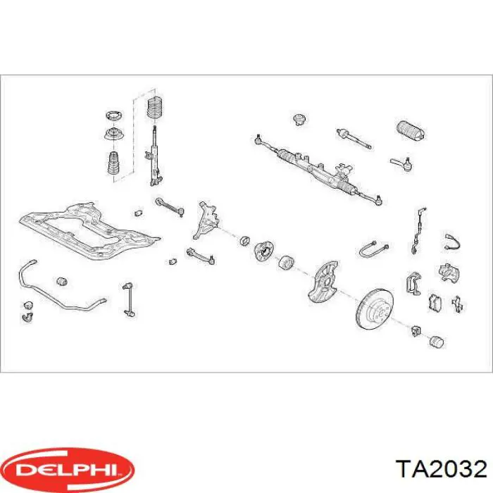 Тяга рульова Delphi TA2032