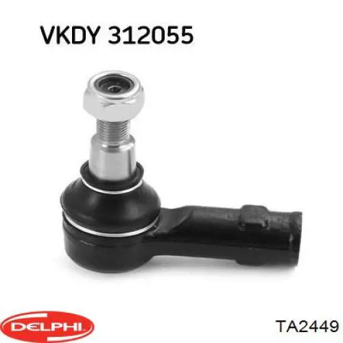 Наконечник рульовий Delphi TA2449 ціна, від 13.01 USD