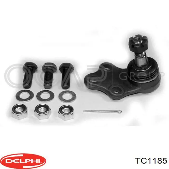 Кульова опора, нижня, ліва Delphi TC1185 ціна, від 14.32 USD