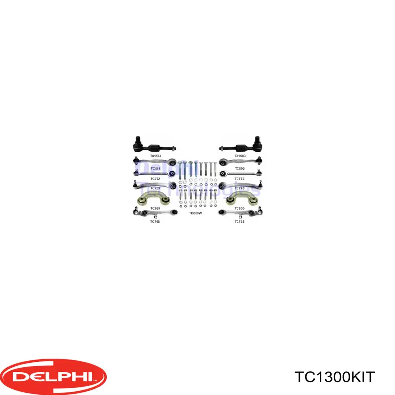 Комплект важелів передньої підвіски TC1300KIT Delphi