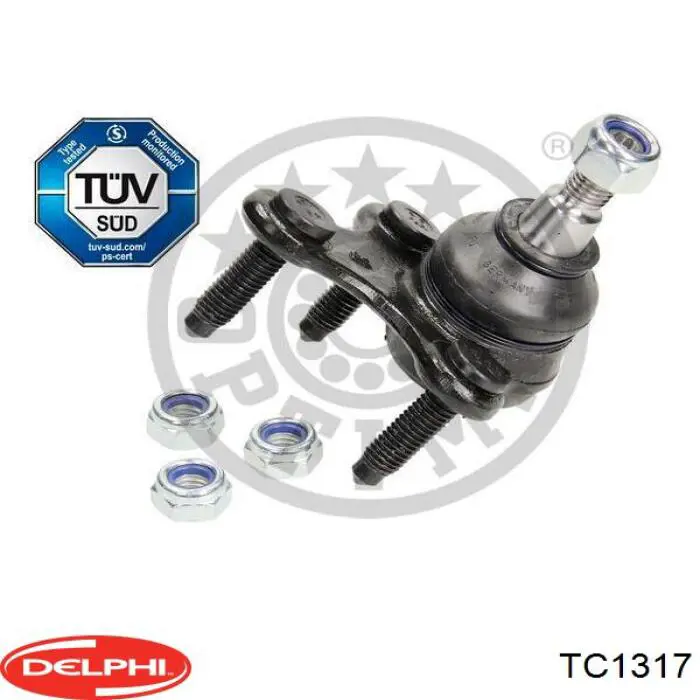 Кульова опора, нижня, права Delphi TC1317 ціна, від 16.90 USD