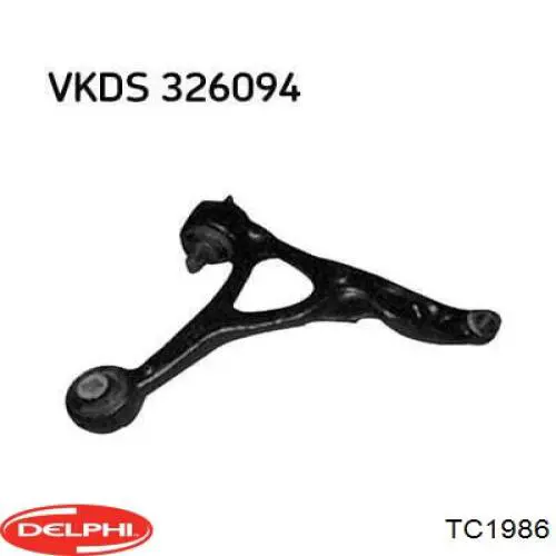 Важіль передньої підвіски нижній, правий Delphi TC1986 ціна, від 98.50 USD