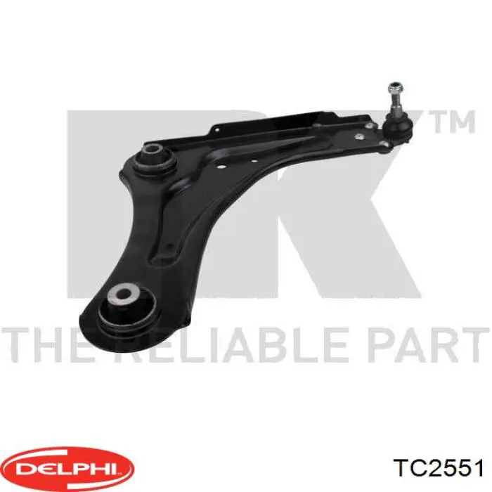 Важіль передньої підвіски нижній, правий Delphi TC2551 ціна, від 57.78 USD