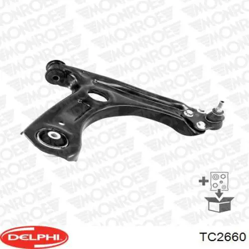 Важіль передньої підвіски нижній, правий Delphi TC2660 ціна, від 52.00 USD