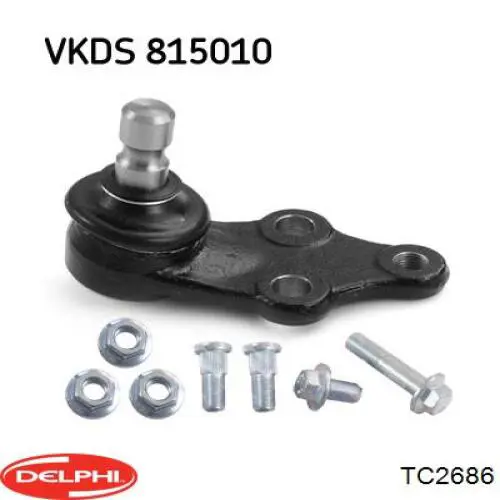 Кульова опора, нижня Delphi TC2686 ціна, від 17.77 USD